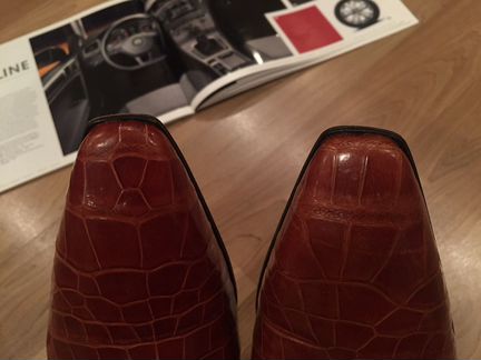 Кожаные роскошные туфли Zilli (оригинал)