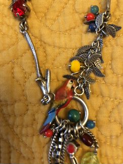 Подвеска и серьги Frank Herval Попугаи»